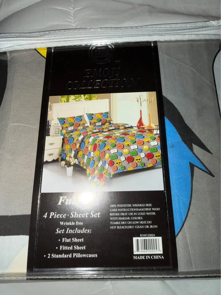 EMOJI COLLECTION Full 4 Piece Wrinkle Free Sheet Set - photo 4