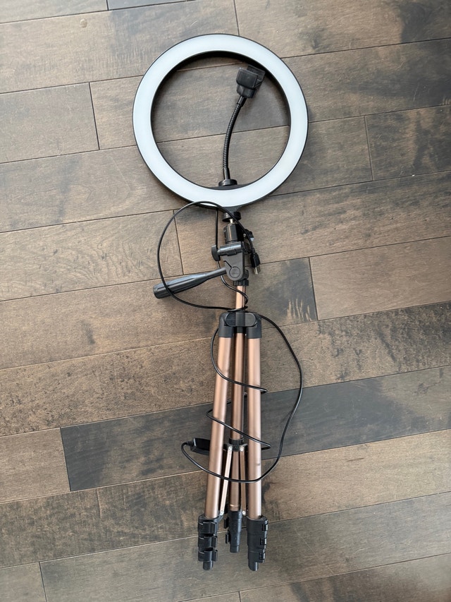 PEYOU 10" Selfie Ring Light with Tripod Stand - photo 2