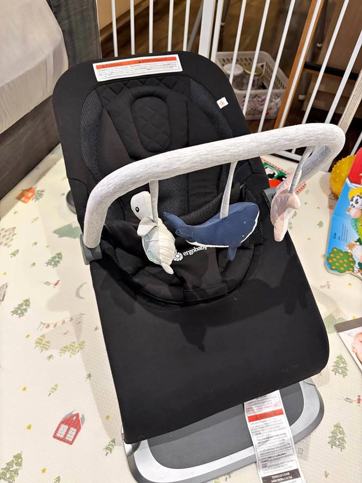Ergobaby Evolve 3-in-1 Bouncer with toy bar