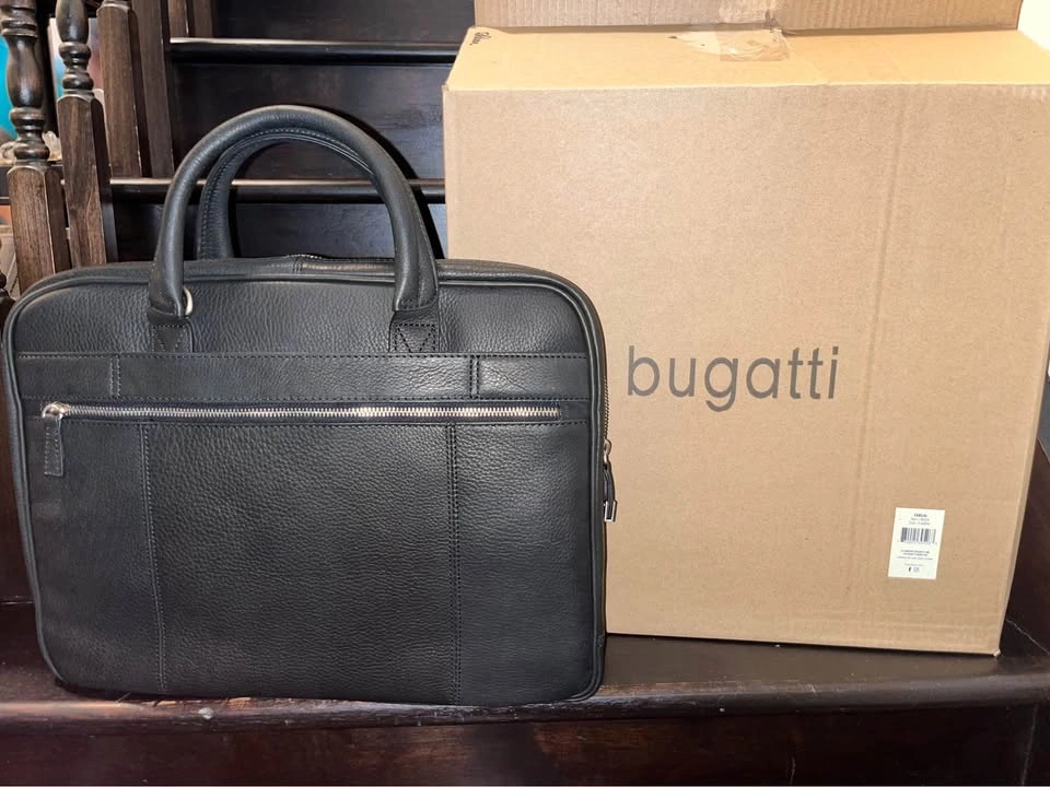 Bugatti Leather Laptop Bag with Strap - photo 2