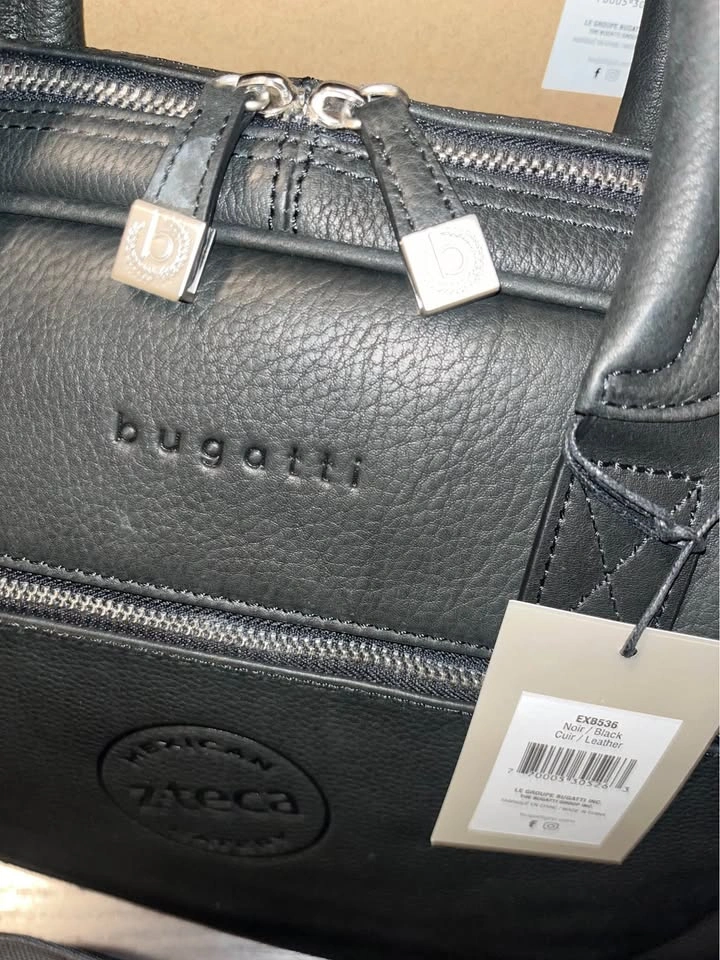 Bugatti Leather Laptop Bag with Strap - photo 3