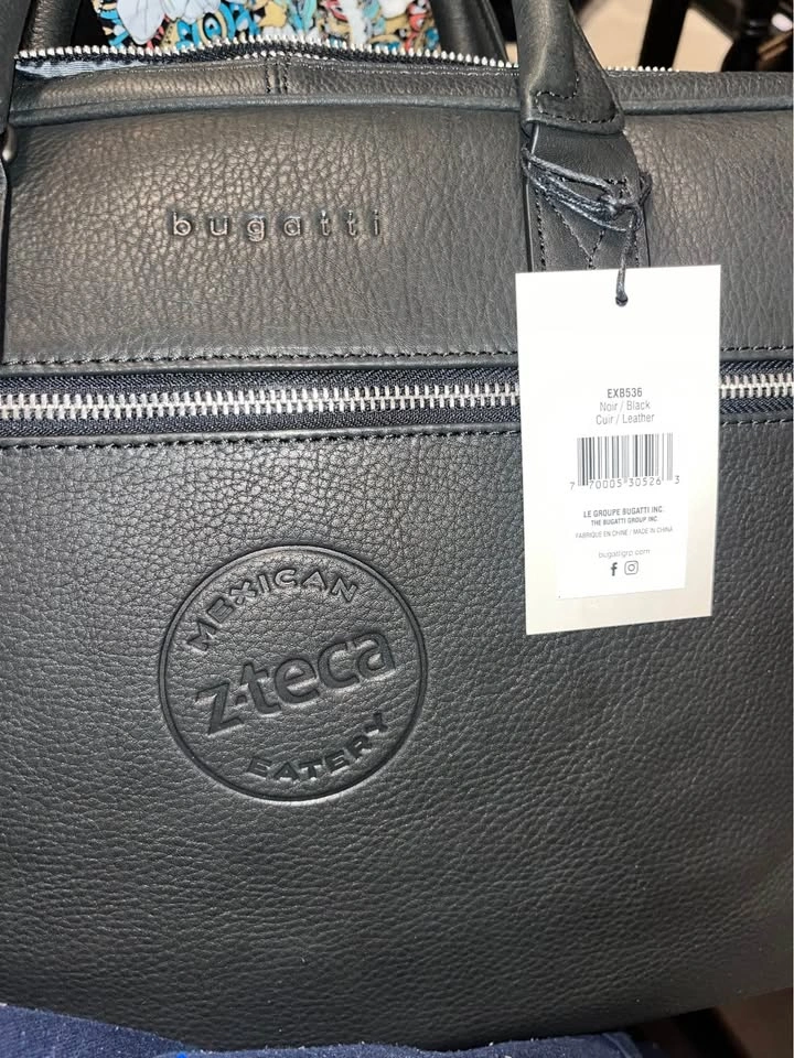 Bugatti Leather Laptop Bag with Strap - photo 4