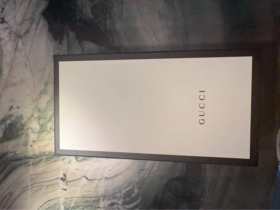White Leather Gucci Zumi Slide Sandals - photo 3