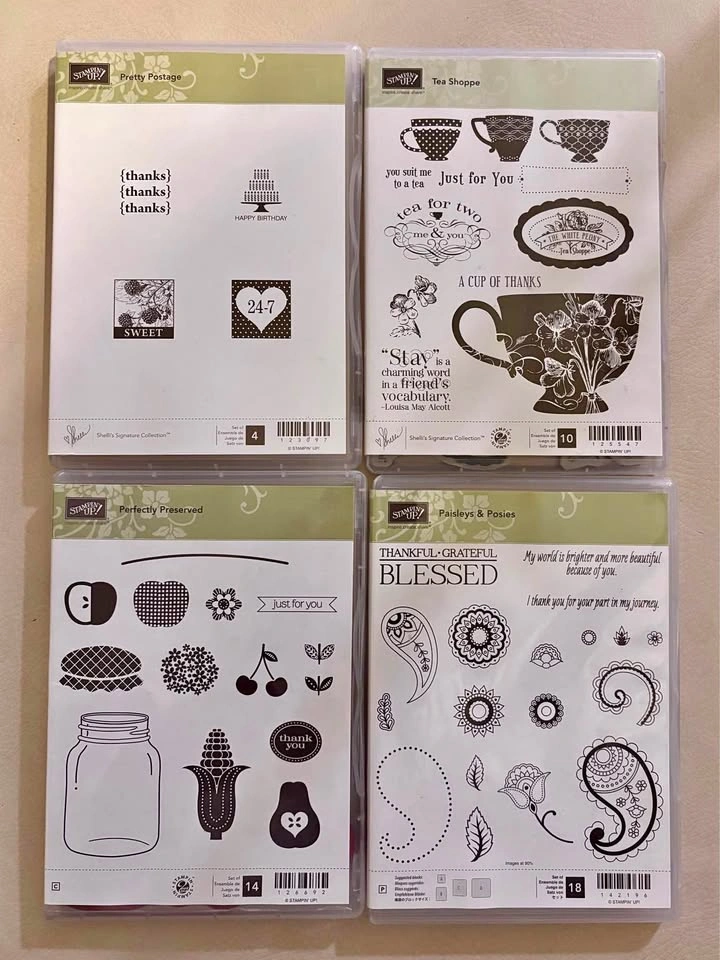 Grateful & Cozy Stampin’ Up Lot - 4 sets of seasonal stamps