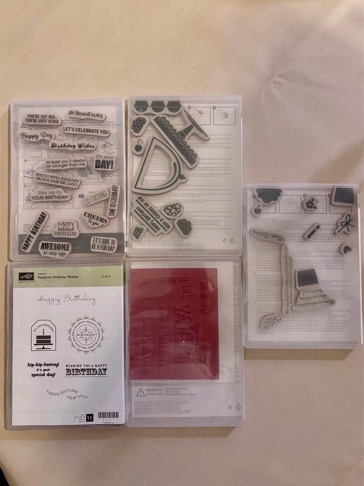 Stampin' Up! Birthday Stamp Sets Lot - 5 Sets - photo 2