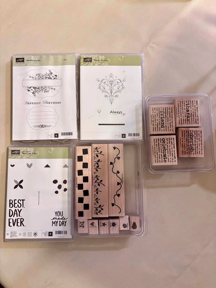 Stampin' Up! Stamp Lot - 5 Floral & Sentiment Sets