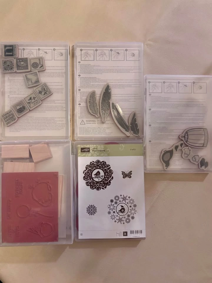 Stampin' Up! Rubber Stamps Bundle - Flock Together, Honeycomb Ha - photo 2