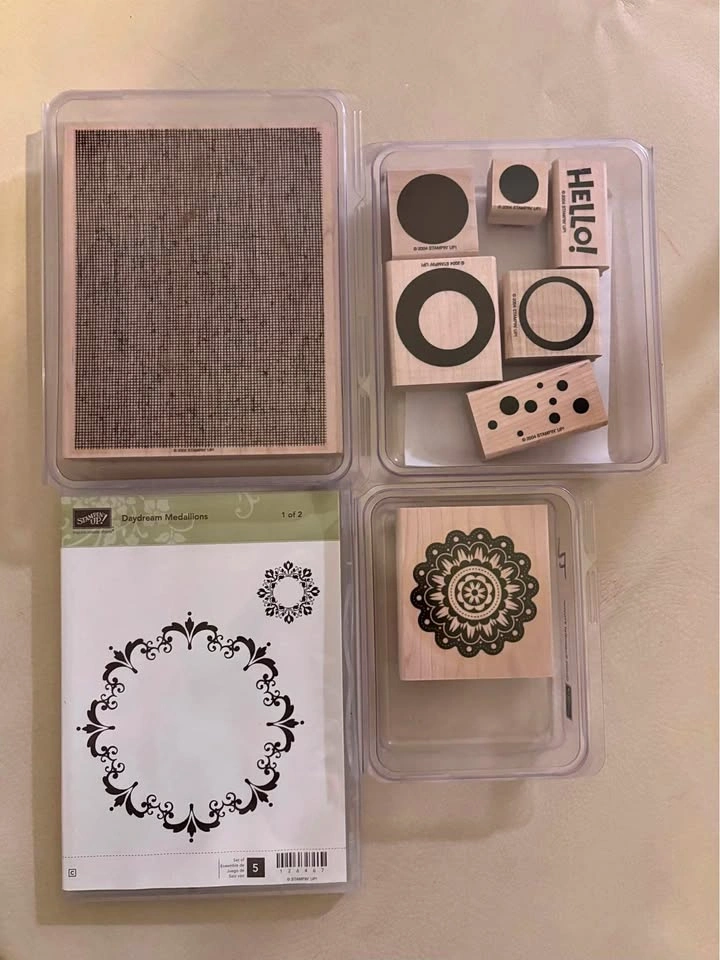 Stampin' Up! Clear & Rubber Stamps Lot - 4 Sets