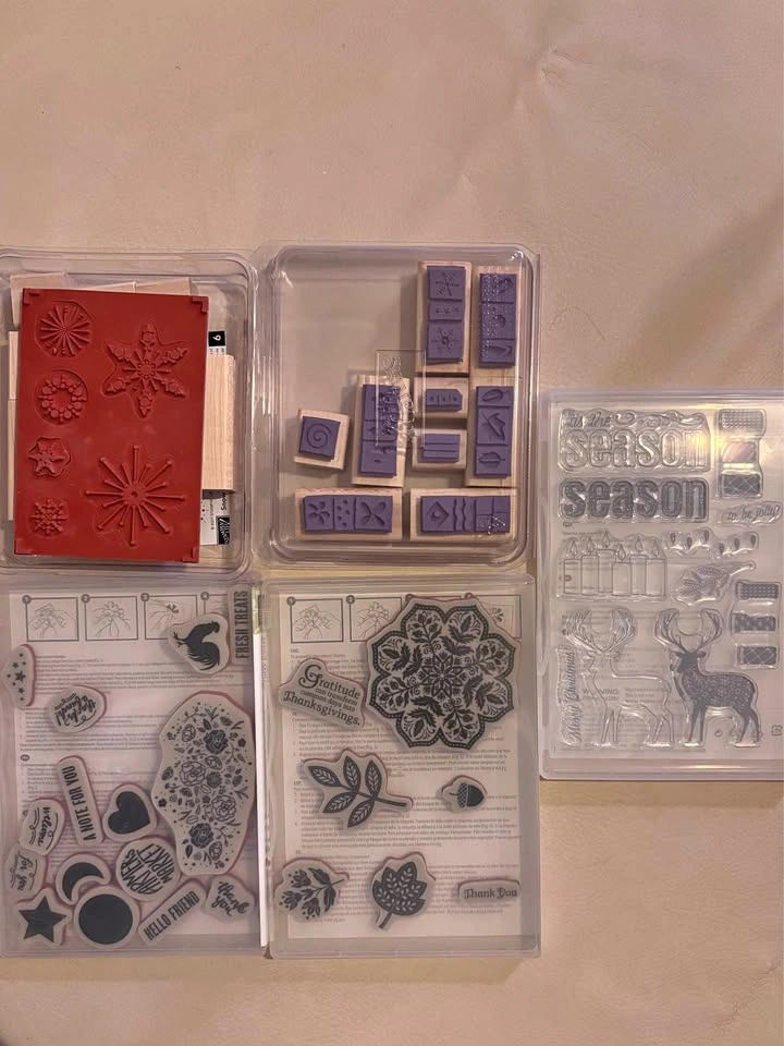 Seasonal Stampin' Up! Lot, 5 Stamp Sets