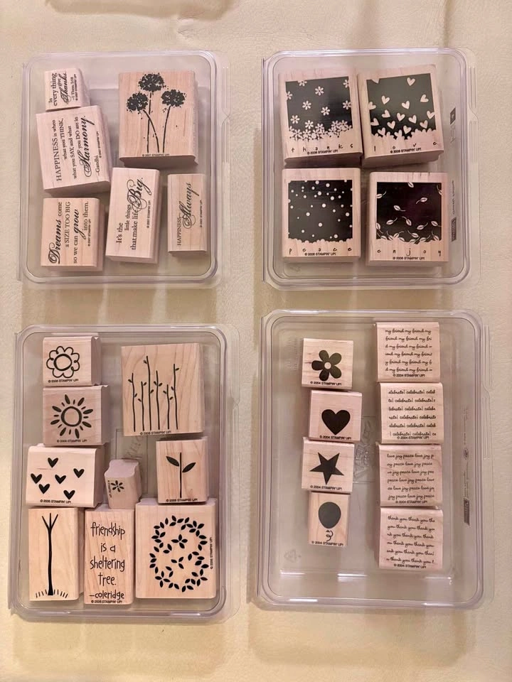 Whimsical Stampin' Up! Rubber Stamp Lot Crafting Scrapbooking