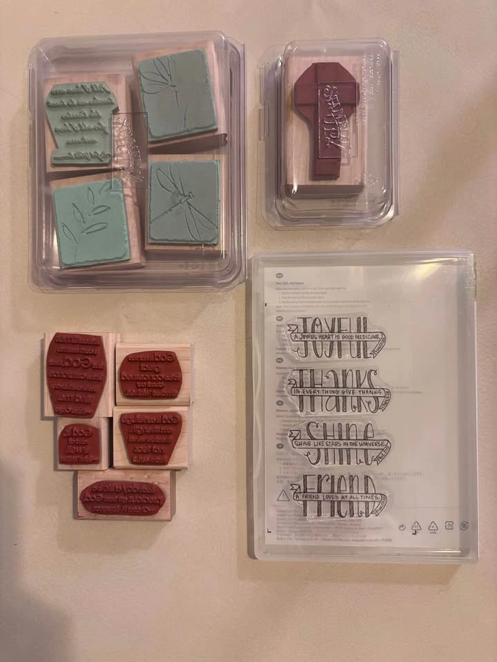 Faith Stampin' Up! Rubber & Clear Stamp Lot, 4 stamps total - photo 2