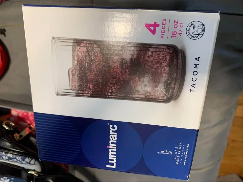 New Luminarc Set or 4 Cups Glasses image indicator(3)