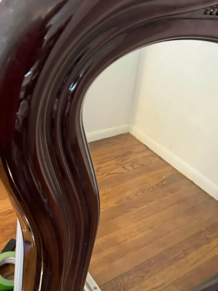 Large Mirror Gorgeous Design red mahogany image indicator(4)