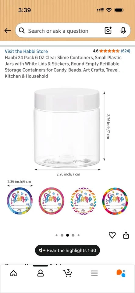 24 Containers - Slime Stickers Not Included - photo 3