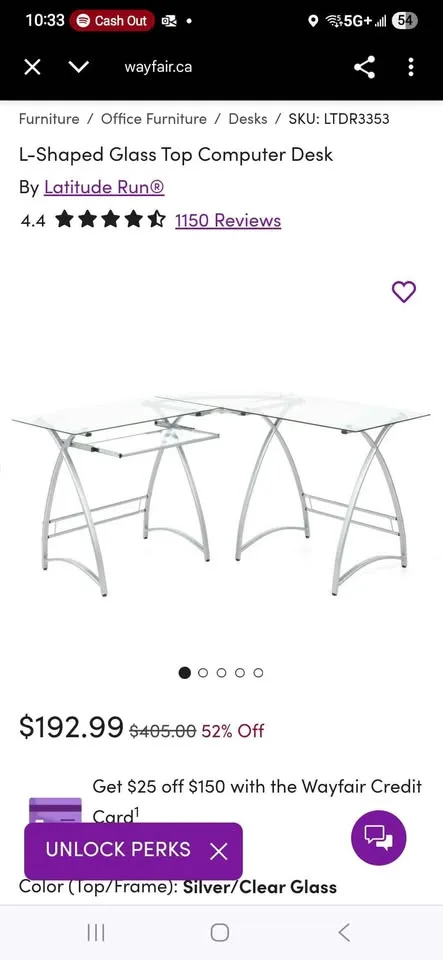 Glass L shaped desk image indicator(2)