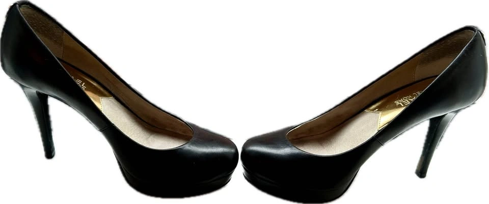 Michael Kors Black Leather Platform Pumps – Size 6 - photo 4