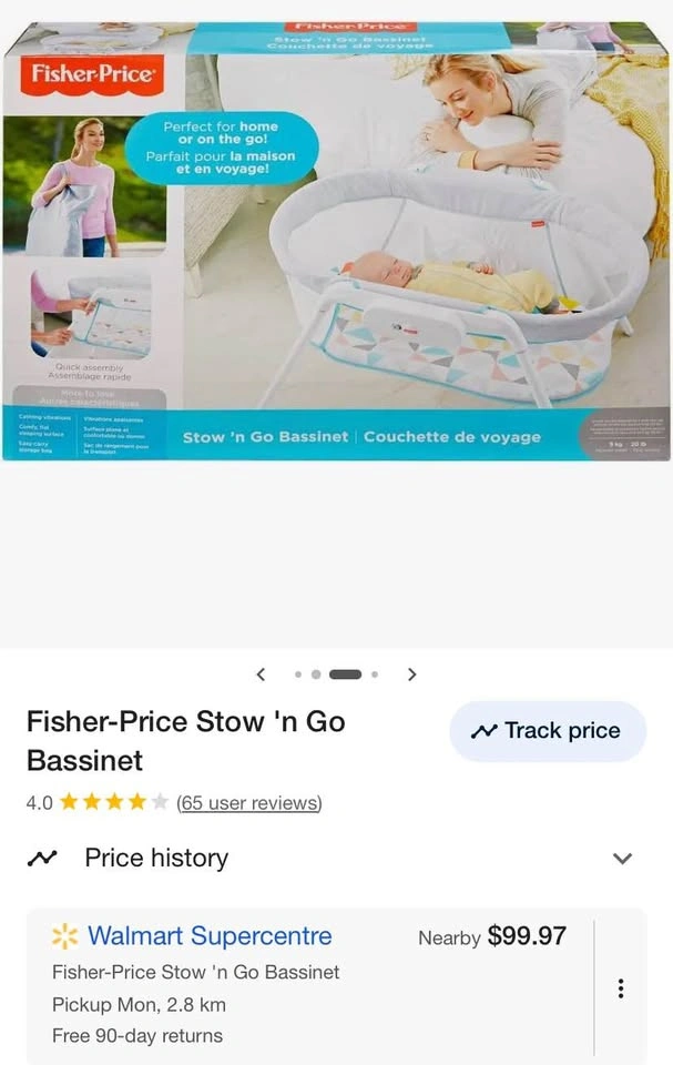Fisher-Price Stow 'n Go Portable Bassinet - photo 3