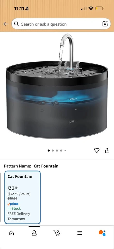 Cat Water Fountain - photo 2