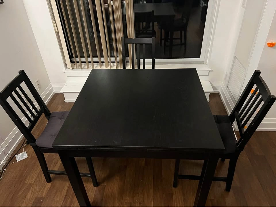 Extendable dining table with chairs - photo 2
