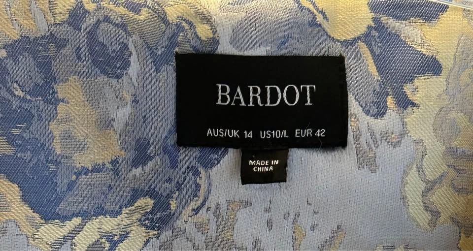 Revolve Bardot Floral Jacquard Tuxedo Blazer Dress Size 10 - photo 4