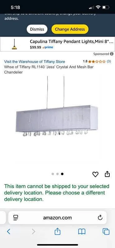 Warehouse of Tiffany Chandelier thumbnail