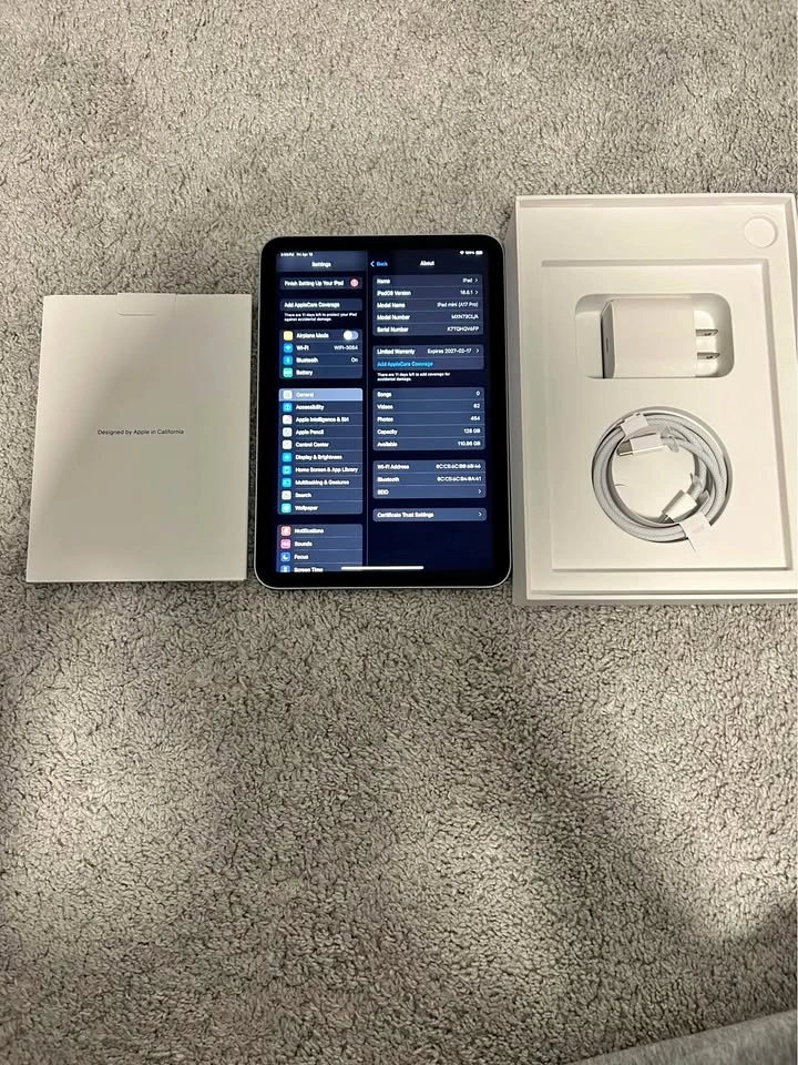OPEN BOX Apple iPad Mini 7 128GB Blue