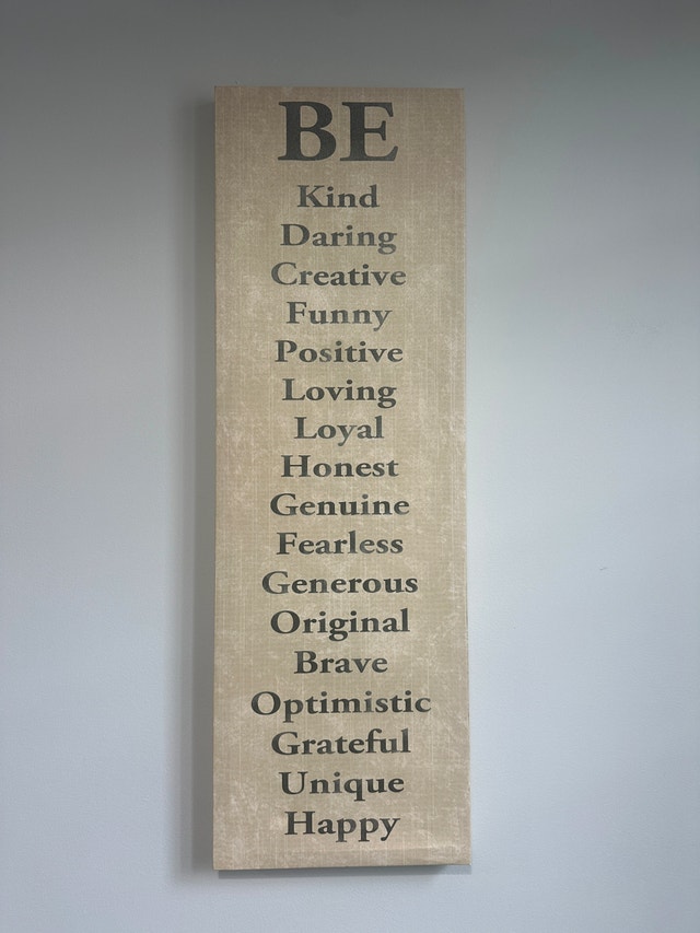 Motivational Canvas Wall Art – Inspiring Words (11.5" x 39")