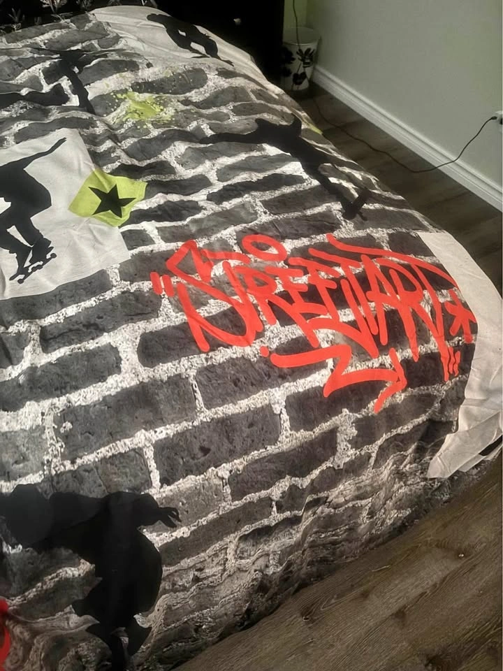 Single/Twin Duvet & Cover Set - Skateboarding Theme