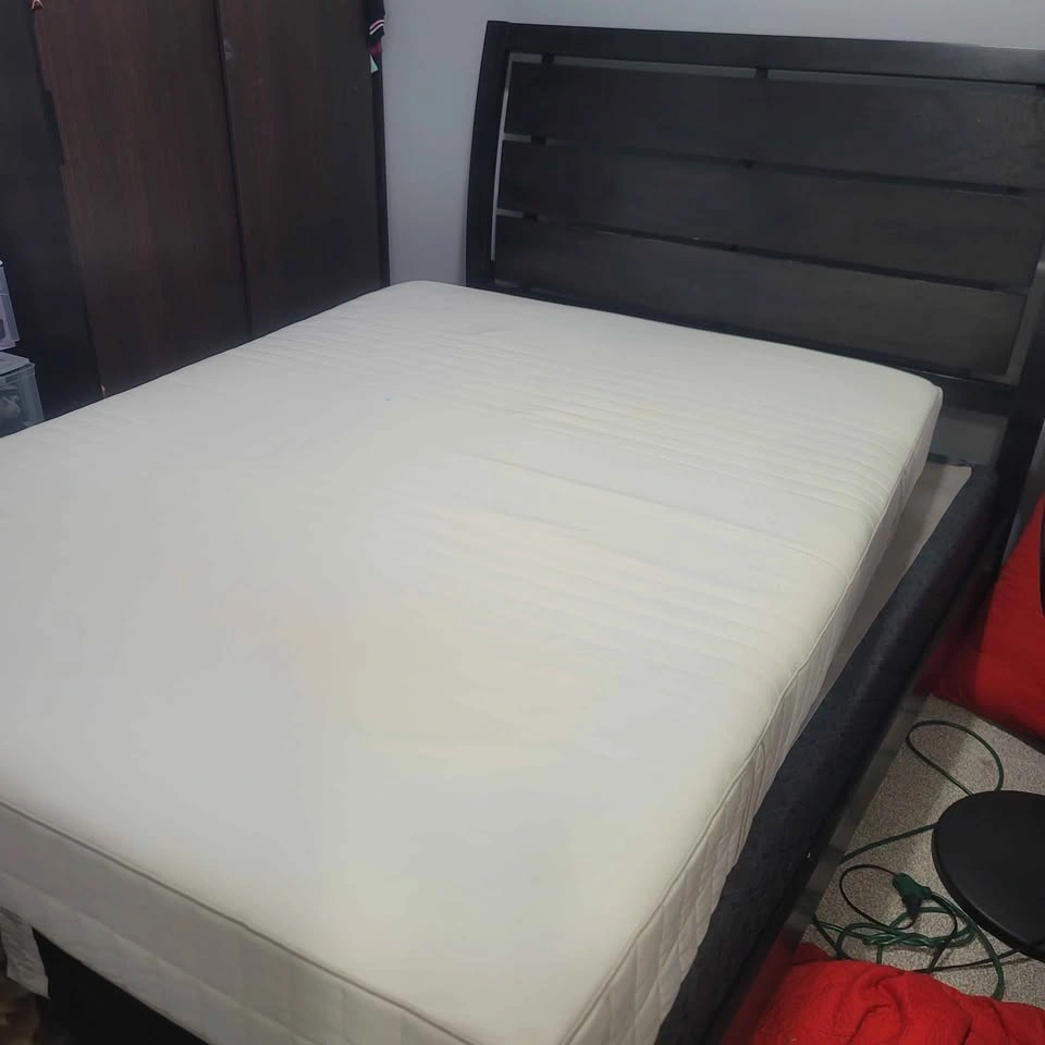 Queen Bed Frame + Mattress + Box Spring Set - Taradale NE - photo 3