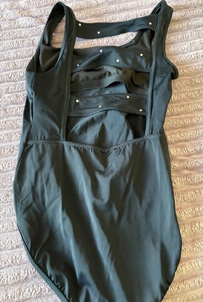 Black bodysuit with gems - photo 2