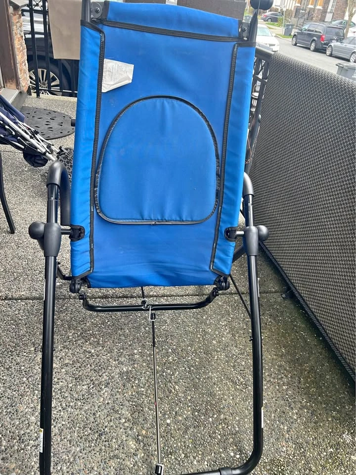 AB Lounge 2 Exercise Chair Abdominal Workout Lounger Blue