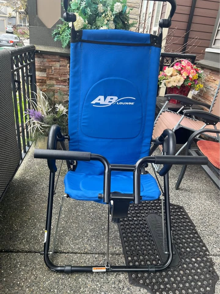 AB Lounge 2 Exercise Chair Abdominal Workout Lounger Blue - photo 3