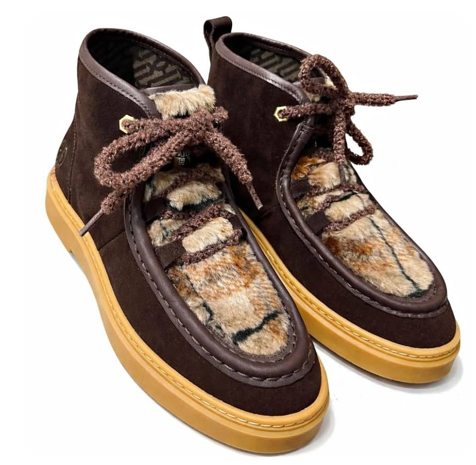 Cole Haan Shearling Chukka Boots Brown Women's Size 6