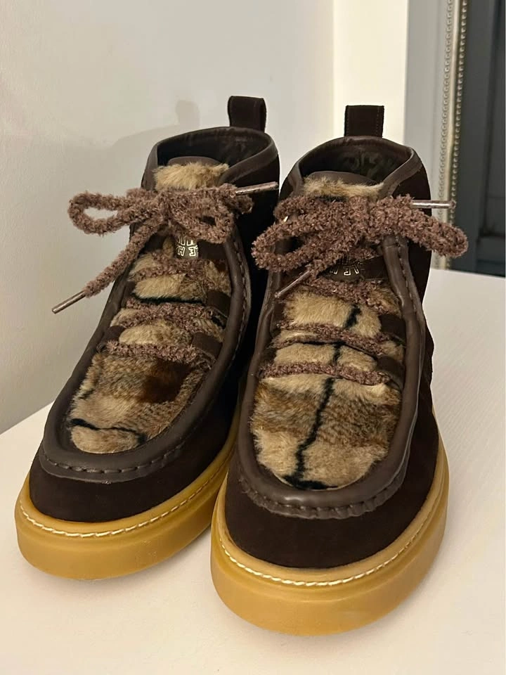 Cole Haan Shearling Chukka Boots Brown Women's Size 6 - photo 3