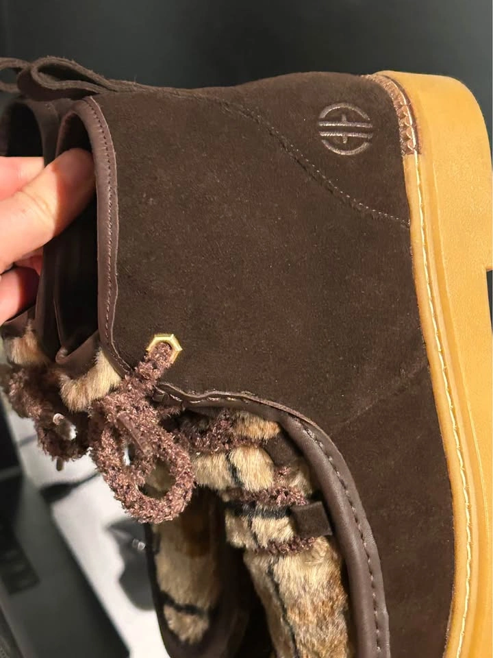 Cole Haan Shearling Chukka Boots Brown Women's Size 6 - photo 5
