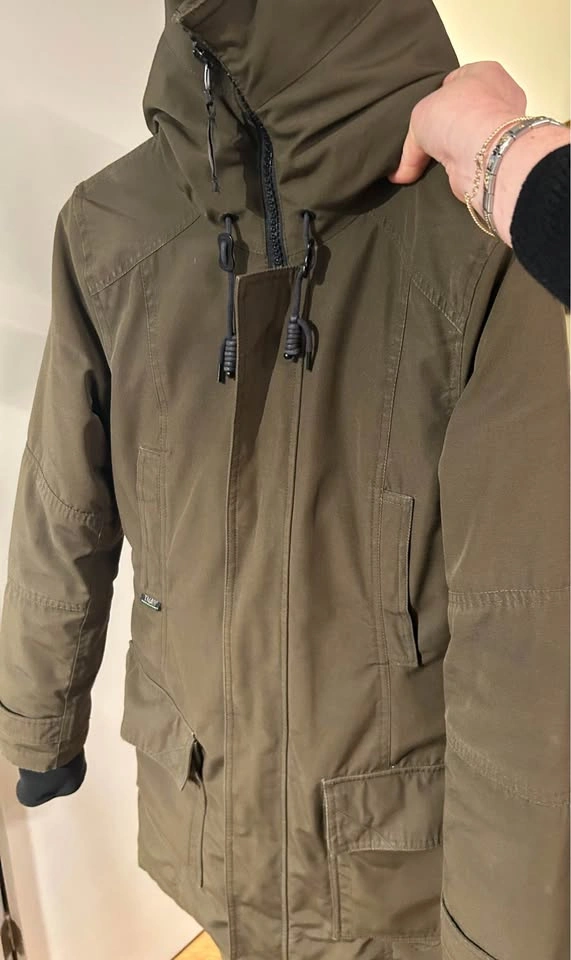 Aritzia TNA Bancroft Down Parka Jacket - Small - Olive Green/Kha - photo 4