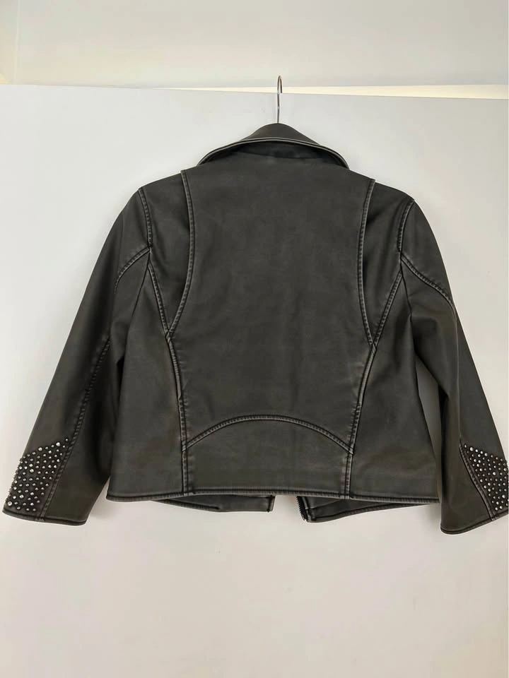Zara Studded Moto Jacket Kids Size 9-10 - photo 5