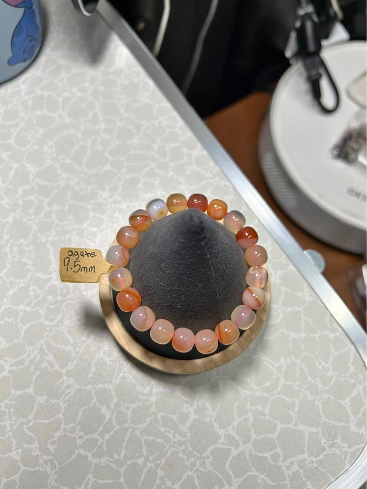 Pink Agate 9.5mm