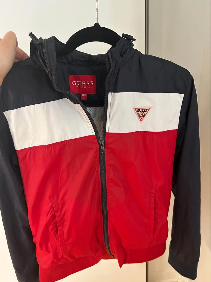 Vintage GUESS Windbreaker Jacket Y2K Sport Zip- Small - photo 3