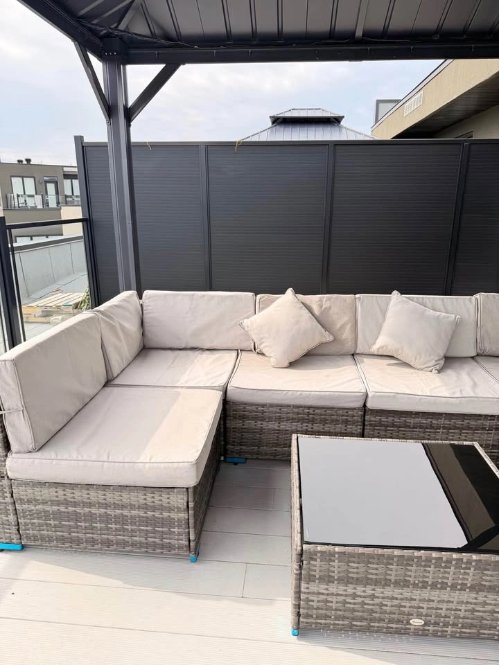 Modern Outdoor Gazebo + Sectional Patio Set - photo 3