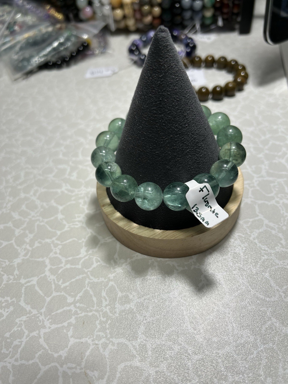 Handcrafted Green Fluorite Beaded Bracelet - Unisex