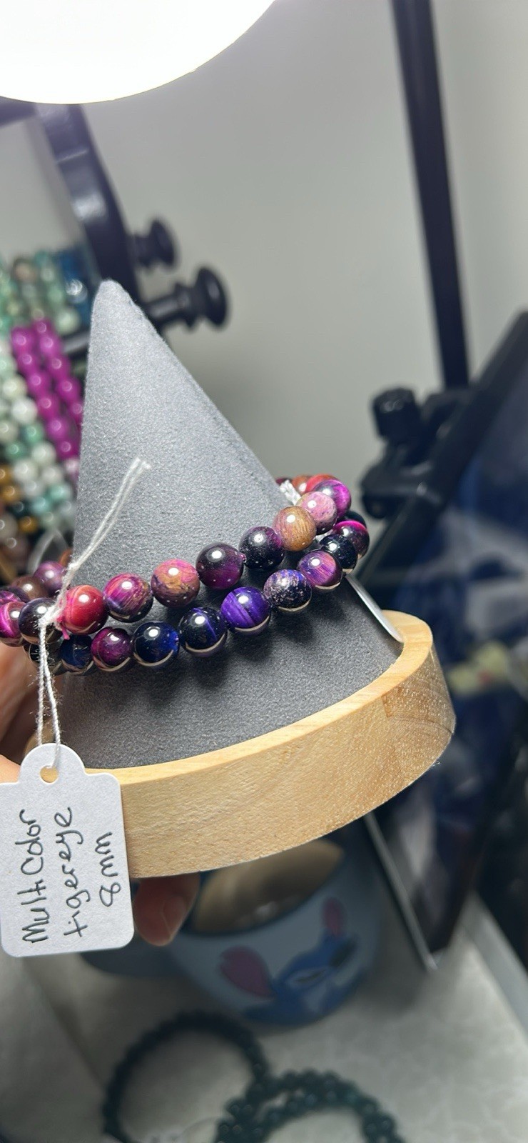 Handcrafted Beaded Bracelet - Multicolor Tiger's Eye