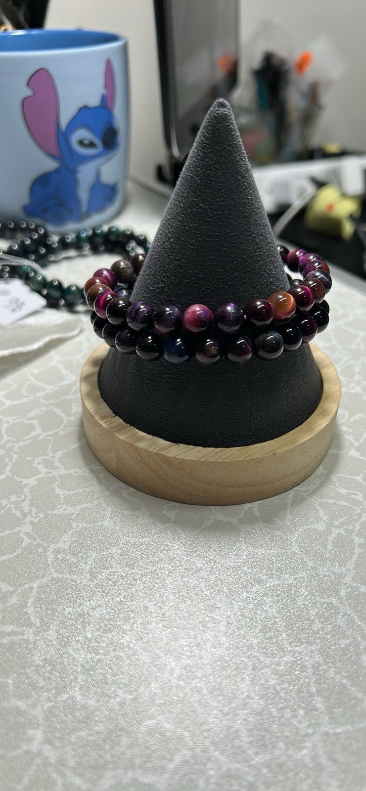 Handcrafted Beaded Bracelet - Multicolor Tiger's Eye - photo 3