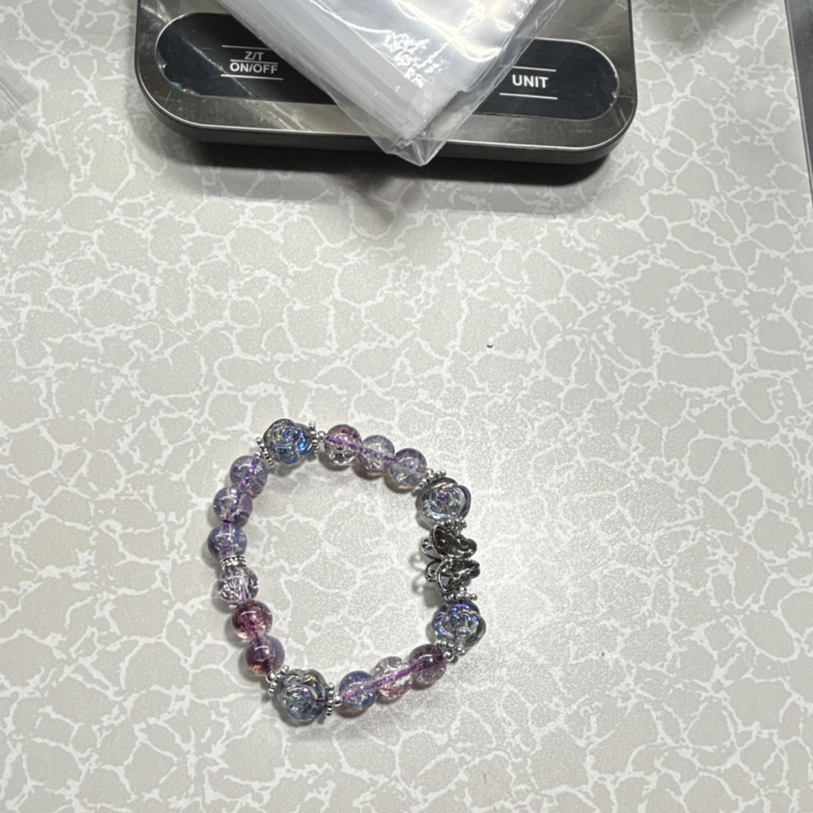 Handcrafted Beaded Bracelet with Butterfly Charm - photo 5
