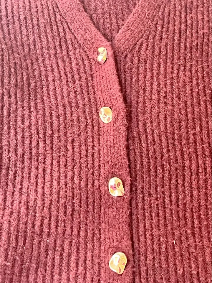Song of Style Burgundy Cardigan - Size M - New w/ Tags - photo 4
