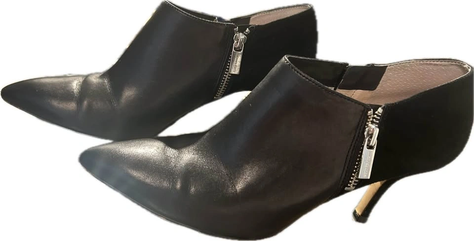Michael Kors Suede Leather Ankle Booties – Size 9.5 – Black - photo 4