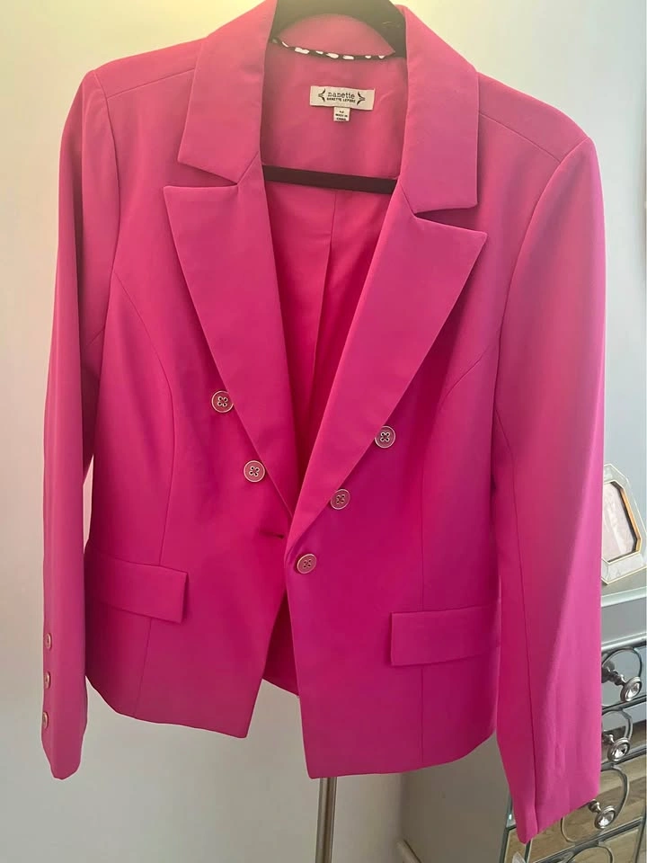 Hot Pink Blazer Size 12 –Designer Jacket- New With Tags!