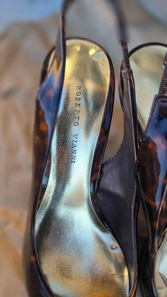 Sz 7, Dressy Kitten heels, Sling back Low Heels Shoe - photo 2