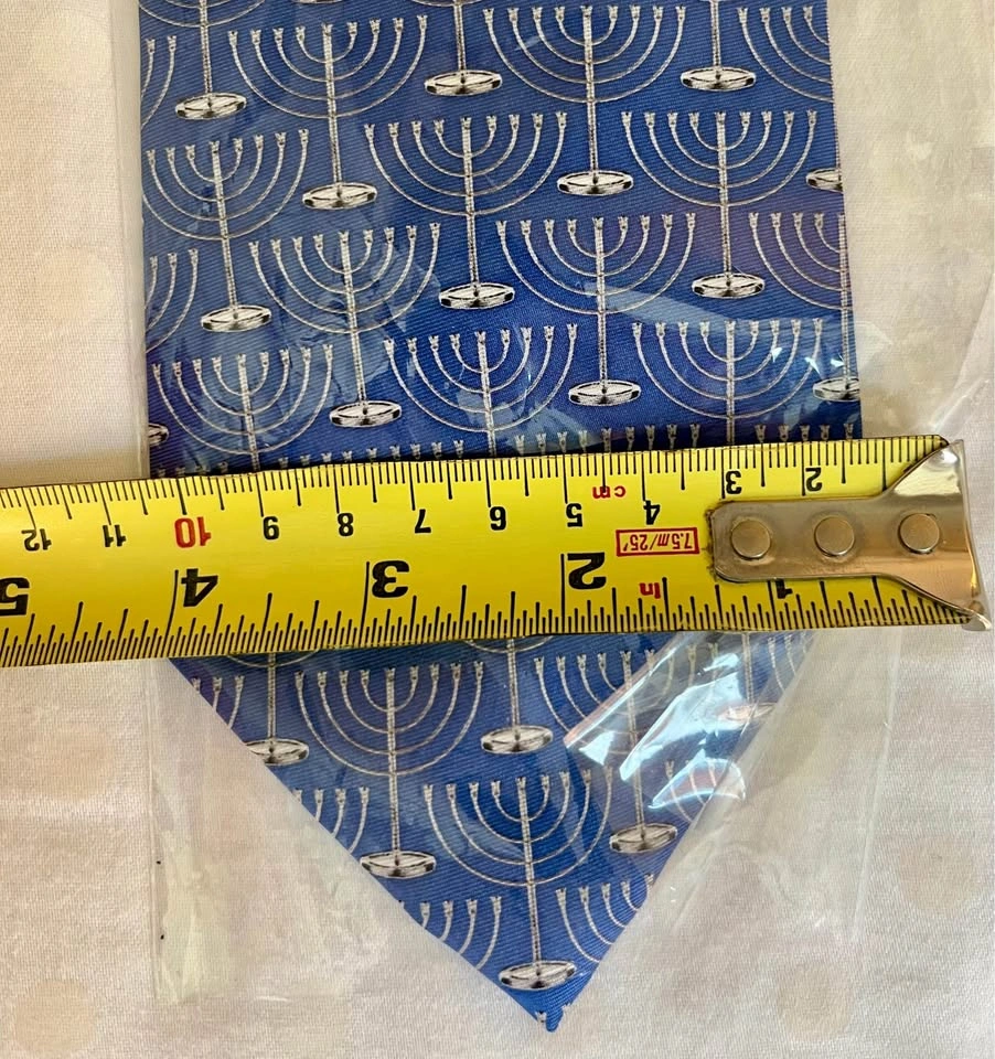 Josh Bach 100% Silk Menorah Tie - New without Tags - photo 3