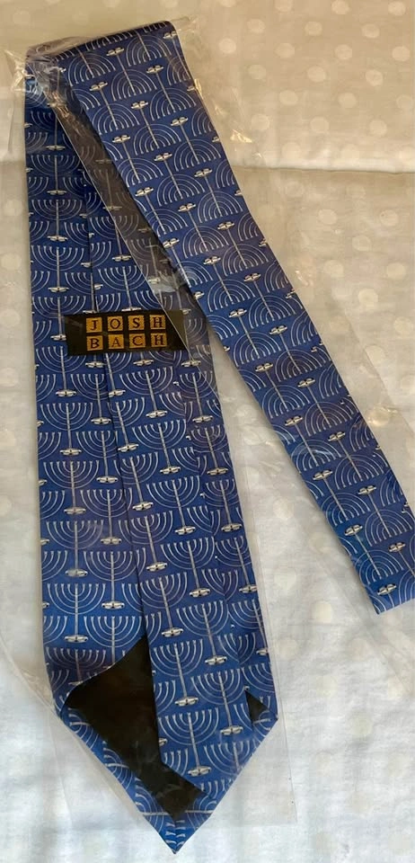 Josh Bach 100% Silk Menorah Tie - New without Tags - photo 4